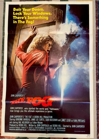 Fog 1980 Orig 27x41 Movie Poster Rare Style " B " Jamie Lee Curtis John Carpenter