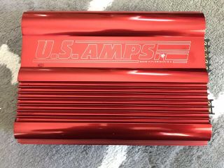 Old School Us Amps Usa - 100 Car Amplifier - Glossy Red - Rare - 100