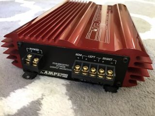 Old School US AMPS USA - 100 Car Amplifier - Glossy Red - RARE - 100 5