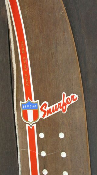 Vintage Snurfer Racing Model By Brunswick First Snowboard Rare Model