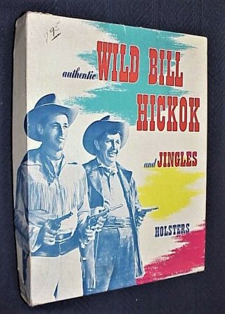 Rare Vintage 1950s Wild Bill Hickok & Jingles Guns & Holster Set