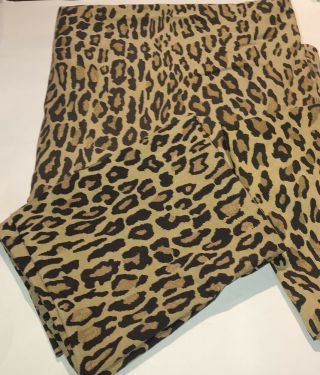 Rare Ralph Lauren Aragon Leopard King Flat Sheet &2 Pillow Cases Guinevere