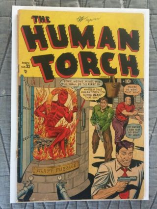 Rare 1948 Timely Golden Age The Human Torch 33 Classic Cover