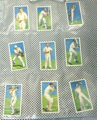 Vintage Rare 47 Piece Set Of John Player & Sons Cricketers 1930 Cigarette Cards