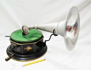 Rare Bing Octophone Table Top Phonograph Gramophone 78 Rpm Small Record Player