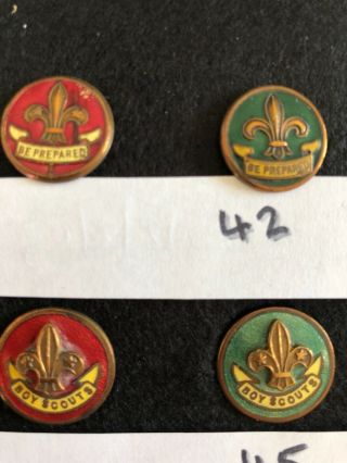 rare BOY SCOUT PLUME & metal HAT BADGES x 9 DISTRICT Be Prepared white RED 6