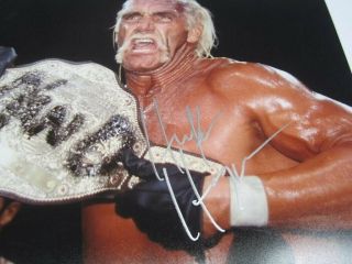 Extremely Rare Nwo Hand Signed Hulk Hogan 8x10 Photo With.