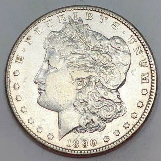 1890 - Cc Carson City Rare Date Au Morgan Silver Dollar 90 Silver $1 Coin C67