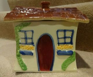 Rare Vintage Shawnee Pottery Cottage Set Cookie Jar,  Near Flawless
