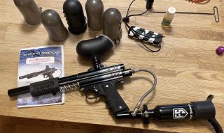 Sterling Stp Pump With 13/3000 Ninja Tank,  50 Round Hopper And Pods,  Ccm Rare