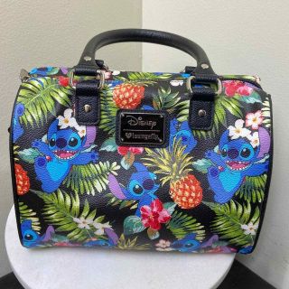 Loungefly Disney Lilo & Stitch Hawaiian Barrel Bag Clutch Handles Pineapple Rare