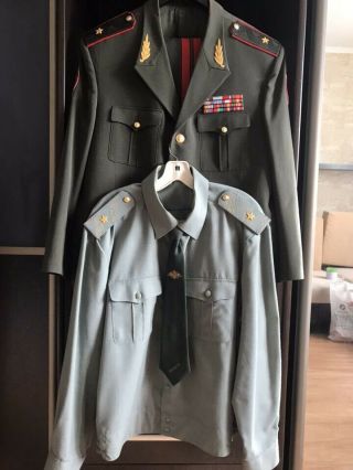 Russian General Major Uniform Tunic Shirt Tie Pants Army Militaria Rare