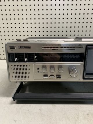 RARE Sanyo GHETTOBLASTER Cassette Radio TV Model MTC50 - COLLECTIBLE 4