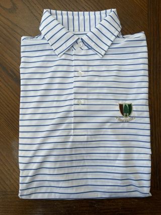 Pine Valley Golf Club Donald Ross Golf Polo Shirt Rare Logo S Euc White