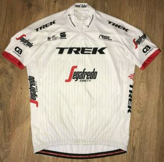 Trek Segafredo Sportful Uci World Tour Rare White Cycling Jersey Size Xxl