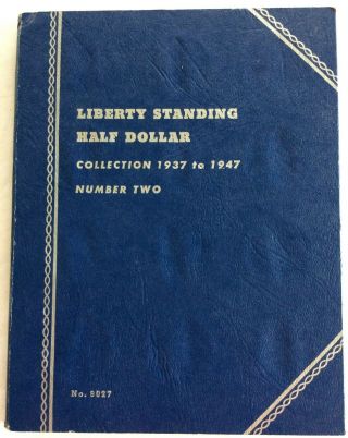 Complete Liberty Standing Half Dollar Album 30 Coins 1937 - 1947 See Rare 1938 - D