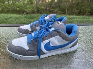 Rare Nike Id 6.  0 Zoom Air Sb Men’s Sz 12 Blue White Gray “ Early Times” Sneakers