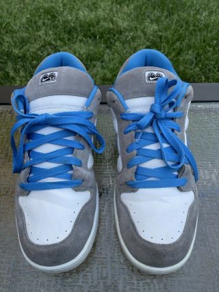 RARE Nike ID 6.  0 Zoom Air SB Men’s Sz 12 Blue White Gray “ Early Times” Sneakers 3
