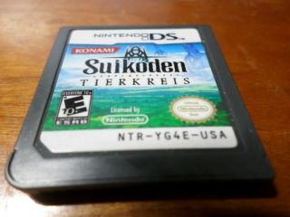 SUIKODEN Tierkreis (Nintendo DS) Complete game 3ds Very Rare 3