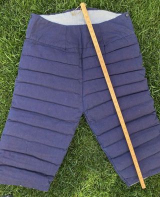 Rare Antique Vtg Early 1900’s Football Pants Or Base Ball Quilted Old Antique 5