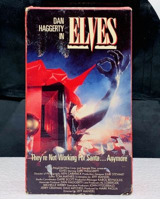 Elves 1989 Aip Home Video Rare Cult Nazi Christmas Xmas Horror Vhs