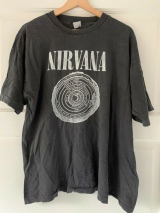 Rare Vintage Nirvana Vestibule Bleach Shirt Kurt Cobain Early 90s Vtg