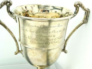Rare 1929 Solid Sterling Trophy | Taunton ' Best Fat Steer or Ox in Show ' 306gram 2