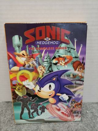 Sonic The Hedgehog - The Complete Series (dvd,  2007,  4 - Disc Set) Rare Oop