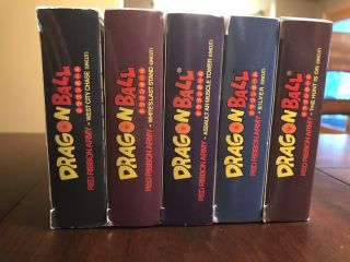 Dragon Ball Red Ribbon Army Saga VHS Uncut Rare Vintage Box Set Tapes DBZ 2