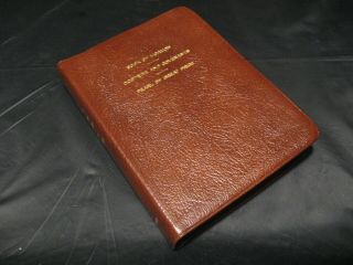 Vintage 1977 Lds Mormon Brown Leather Triple Combo 5.  5 " X 7.  5 " Scriptures Rare