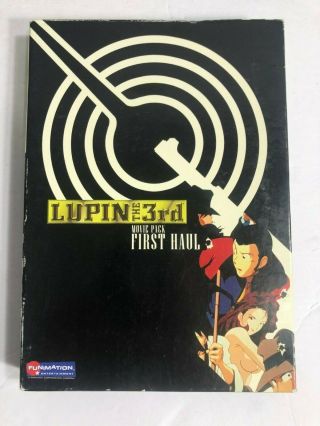 Lupin The 3rd - 1 - 5 Movie Pack (dvd,  2006,  5 - Disc Set) Funimation Anime Rare