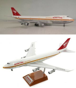 1:200 Inflight Qantas Boeing 747 - 200 Polished Vh - Eba " City Of Canberra " Rare