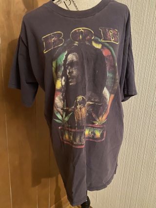 Rare 90s Vintage Bob Marley Bootleg Rap T - Shirt