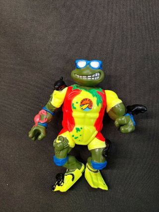Rare Vintage 1994 Tmnt Surfer Leo Figure Teenage Mutant Ninja Turtles
