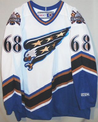 Rare - Jaromir Jagr - Game Washington Capitals Nhl Hockey Uniform Jersey