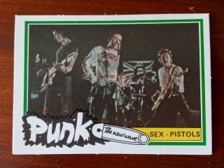 Sid Vicious Johnny Rotten The Sex Pistols 1977 Punk Rock Rare Rookie Gum Card