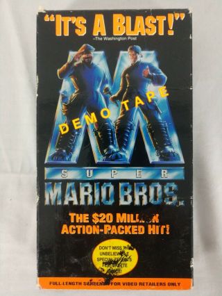 1993 - Mario Bros.  - Demo Tape Rare - Nintendo Vhs Movie Screener