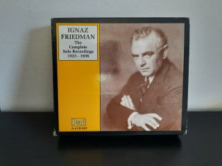 Ignaz Friedman - The Complete Solo Recordings,  4 Cd Pearl Box Set,  Rare