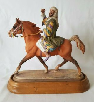Rare Beswick Ceramic Bedouin Arab On Horseback Horse - No.  2275 - Needs Restoring