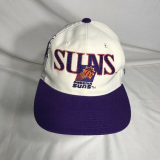 Vintage 90s Sports Specialties Nba Phoenix Suns Snapback Hat Rare Design Barkley