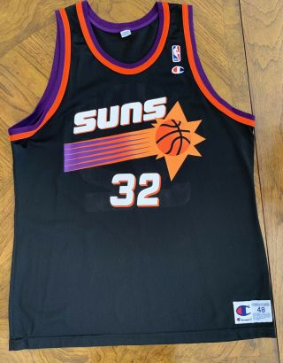 Vintage 90’s Champion Jersey Jason Kidd Phoenix Suns Men’s 48 Nba Hof Rare