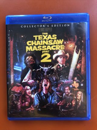 The Texas Chainsaw Massacre Part 2 (1986) (blu - Ray) Scream Factory Rare Oop