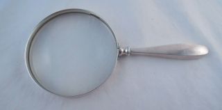 Black Starr & Frost Sterling Silver Magnifying Glass Rare