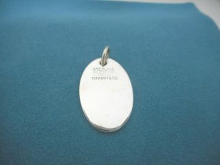 R.  Blackinton Co For Tiffany & Co.  Rare Vintage Sterling Silver Oval Pendant