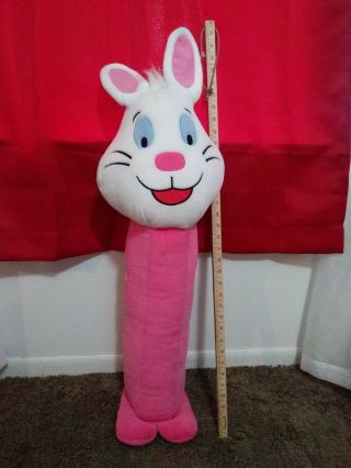 Vintage Giant 36 " Plush Pink Bunny Pez " One Of A Kind " Rare Htf Pink Easter