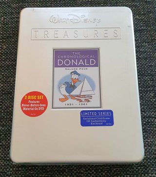 Walt Disney Treasures The Chronological Donald Vol 4 Iv Four Rare Tin