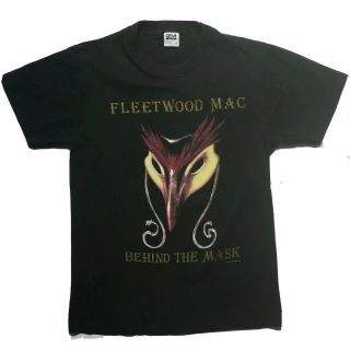 Rare Vintage 1990 Fleetwood Mac Behind The Mask Tour T - Shirt Mens Medium