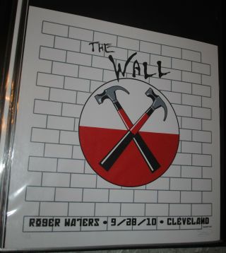 Roger Waters The Wall Cleveland 2010 Concert Poster /88 Rare Pink Floyd Vip Art