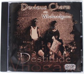 Devious Charm Of Wholoadgunz " Destitude " Cd Oop Mega Rare Houston Tx G - Funk Rap