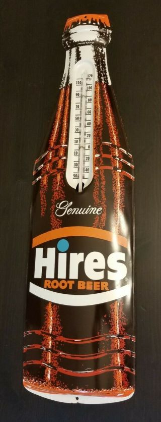 Vintage Rare Hires Root Beer Thermometer Sign In